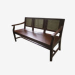 three seater sofa with solihiya backrest - Focolare Carpentry - Furniture Maker Philippines