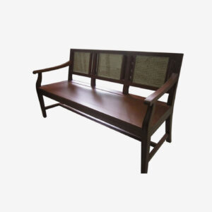 three seater sofa with solihiya backrest - Focolare Carpentry - Furniture Maker Philippines