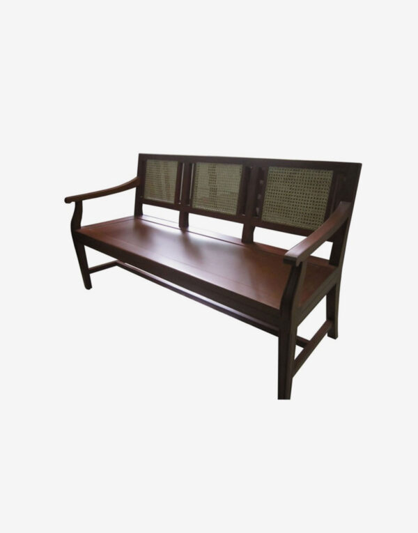 three seater sofa with solihiya backrest - Focolare Carpentry - Furniture Maker Philippines