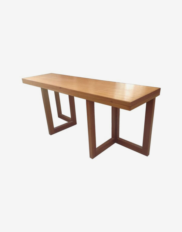 Folding top console and dining table Focolare Carpentry Furniture