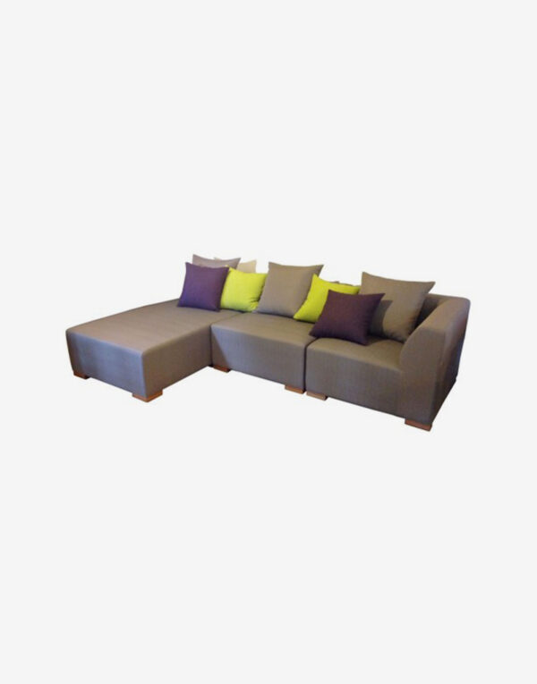 L shape sofa - Focolare Carpentry - Made to Order Furniture Philippines