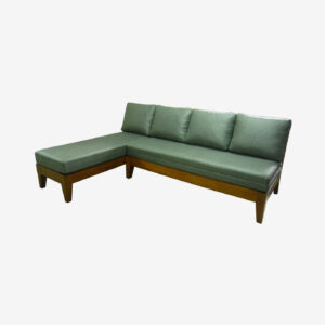 L shape sofa with wooden frame - Focolare Carpentry - Furniture Maker Philippines